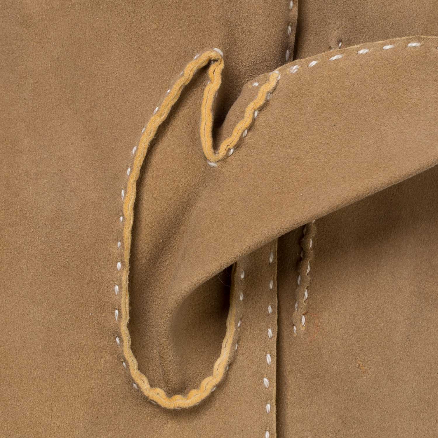 Gloves "Offizier" made of Sand-Colored Deerskin - hand-sewn